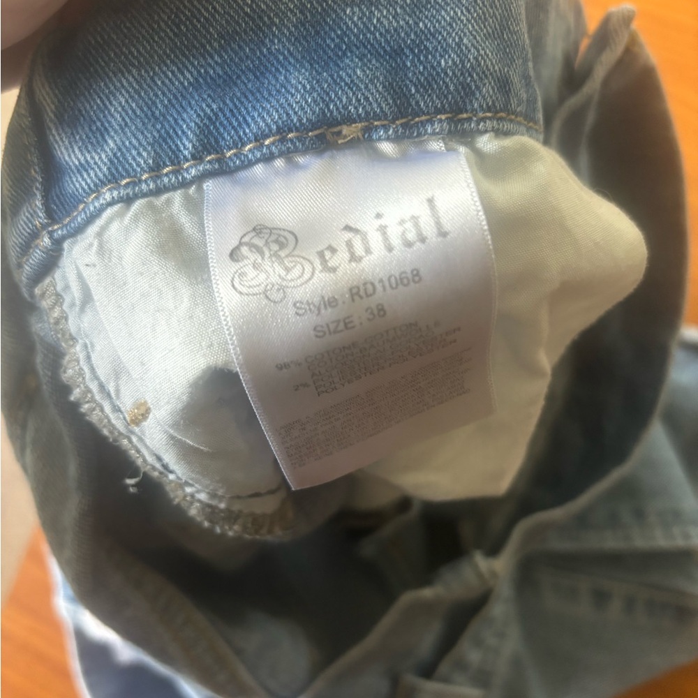 Casual Light Blue Women's Jean Shorts - Picture 5 of 5
